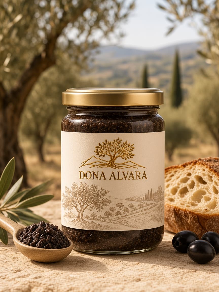 Quinta Alta black olive tapenade jar